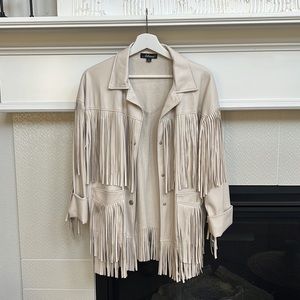 Dressed in Lala Faux Fringe Leather Jacket